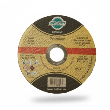 Trennscheiben 125x1 mm für Edelstahl, INOX, VA, Stahl, Metall und Eisen [PREMIUM]